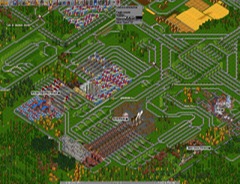 Industrial area with maglev services