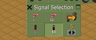 The simplified signal building UI